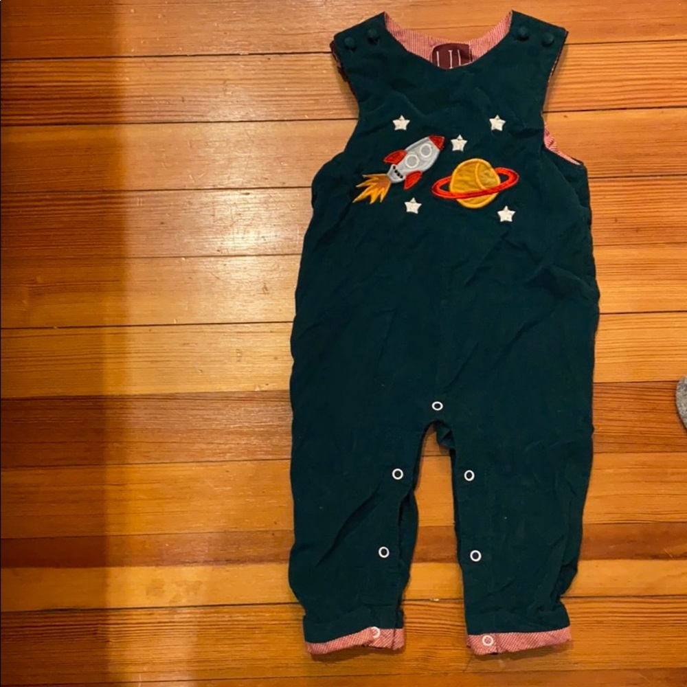 12 - 18 month corduroy space romper